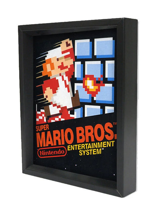 3D Lenticular Shadowbox: Super Mario Bros. (NES)