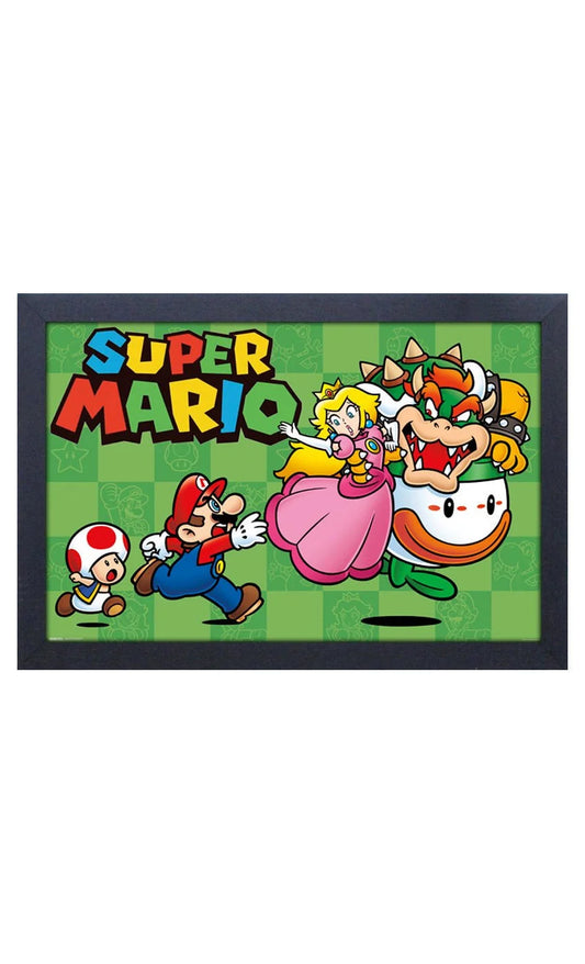 Mario: Bowser Kidnapping Peach Framed Print