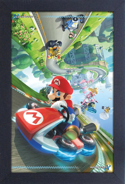 Mario: Mario Kart 8 Original Framed Print