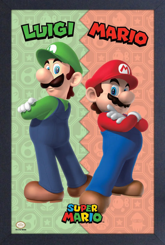 Mario: Duo Vertical Framed Print
