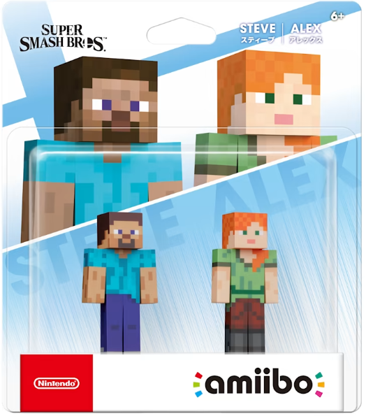 Super Smash Bros.- Steve & Alex Amiibo