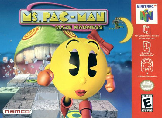 Ms. Pac-Man Maze Madness (N64, Cartridge Only)