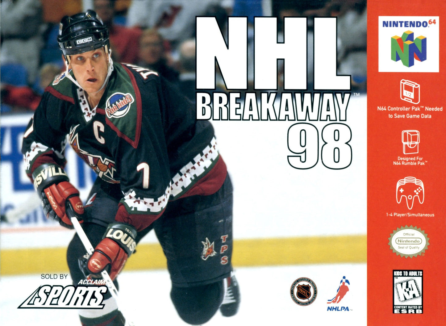 NHL Breakaway 98` (N64, Cartridge Only)