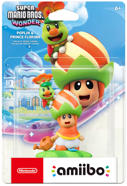 Super Mario Bros. Wonder - Poplin & Prince Florian Amiibo
