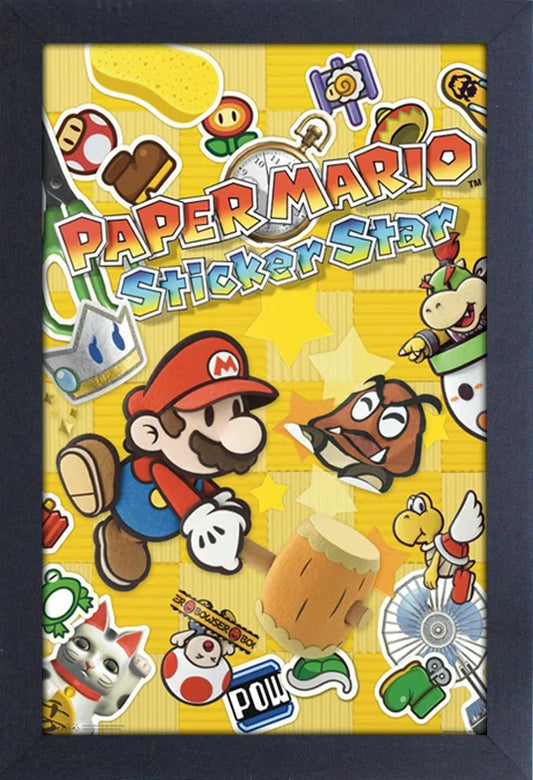 Mario: Paper Mario Sticker Star Framed Print