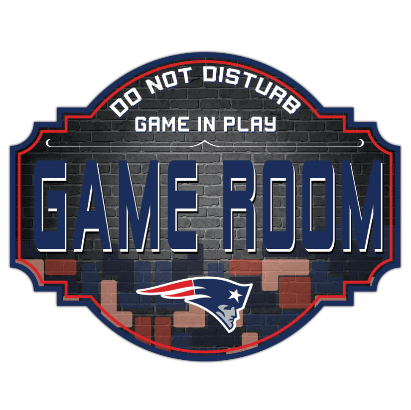 New England Patriots Game Room Tavern Sign (24")