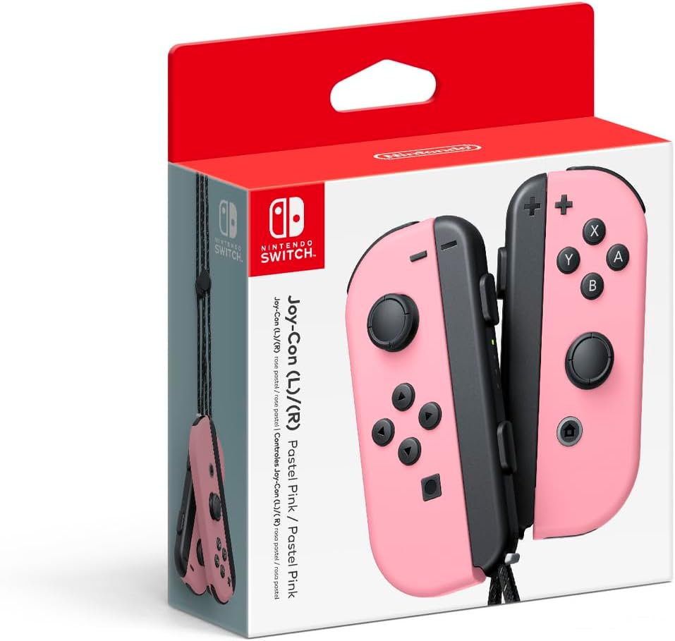 Joy Con Pastel Pink Controllers for Switch