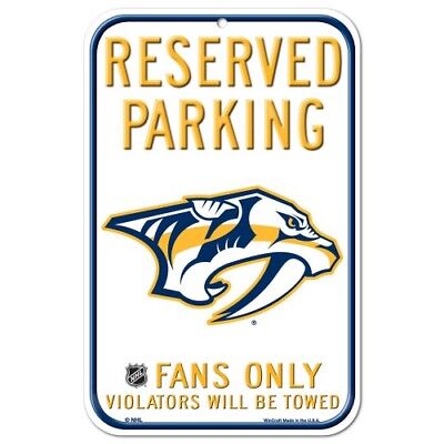 Reserved Parking Sign Nashville Predators