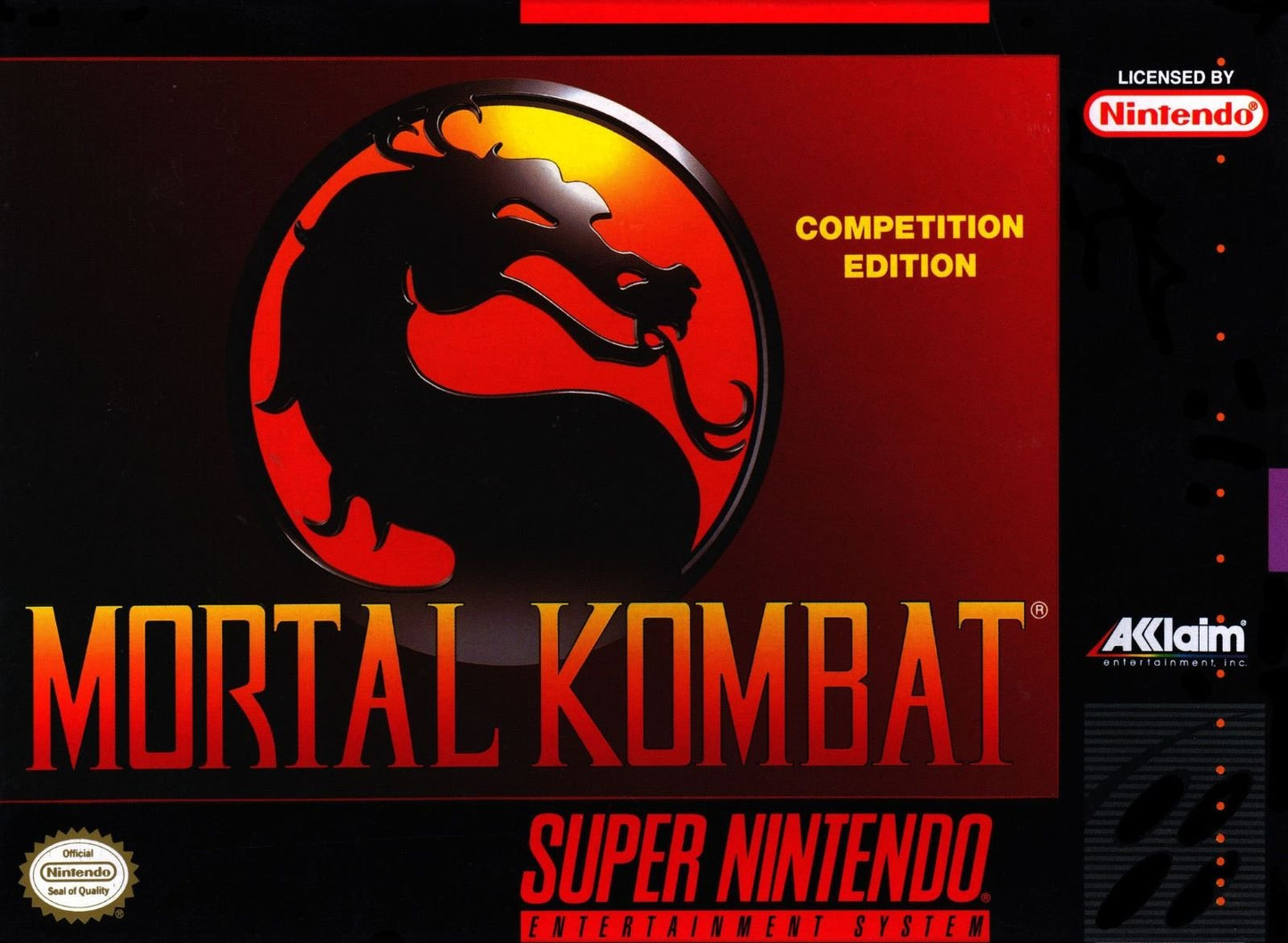 Mortal Kombat (SNES, Cartridge Only)