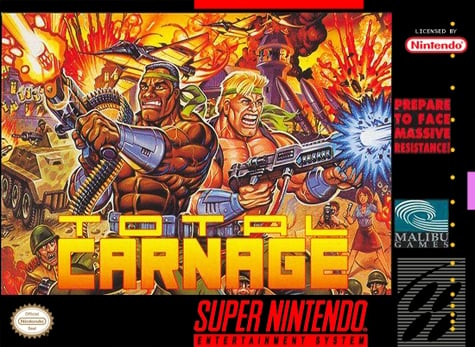 SNES - Total Carnage (Cartridge Only) (Used)