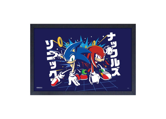 Sonic the Hedgehog: Sonic & Knuckles Race Framed Print