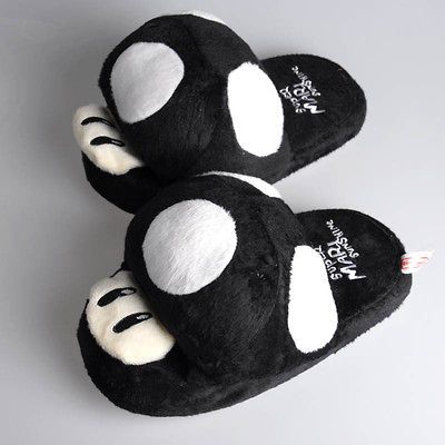 Black Mushroom Slippers - Small