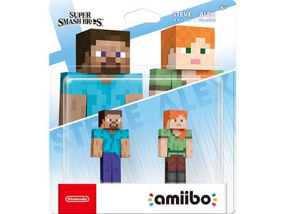 Super Smash Bros. - Steve/Alex Amiibo (2-Pack)