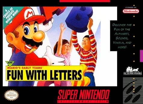 SNES - Mario's Early Years: Fun with Letters (Cartridge Only)