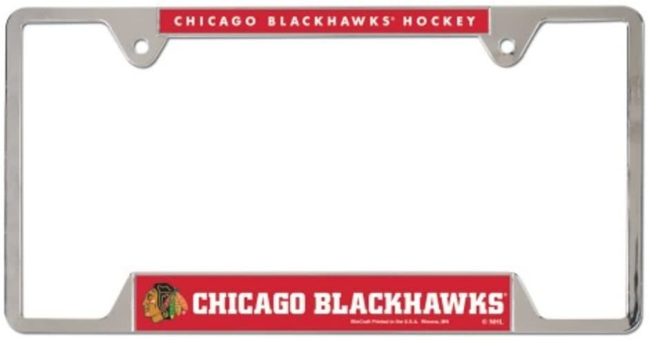 Metal License Plate Frame - Chicago Blackhawks
