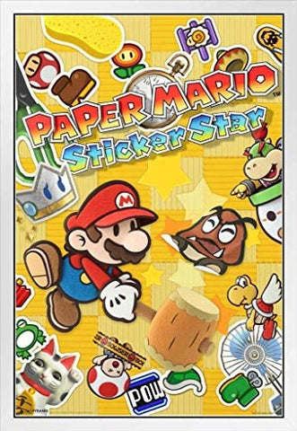 Mario - Paper Mario: Sticker Star Framed Print