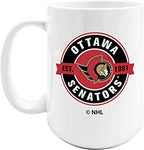 NHL: Ottawa Senators - White Sublimated Mug (15oz)