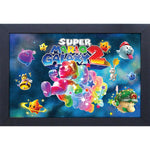 Super Mario Galaxy 2 Neon Space Framed Print