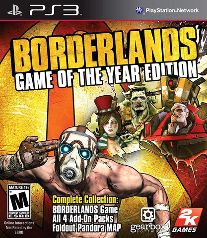 PS3- Borderlands: Game of the Year Edition