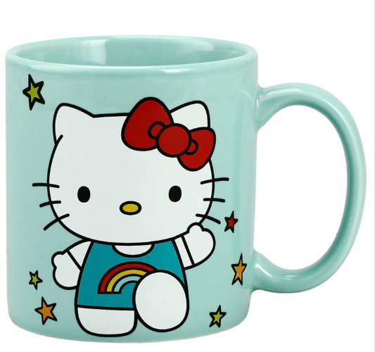 Hello Kitty - Turquoise Ceramic Mug (16oz)