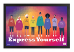 Express Yourself - Identity Framed Print