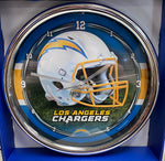 Los Angeles Chargers - Chrome Wall Clock
