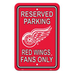 Detroit Red Wings Reserved Parking Sign