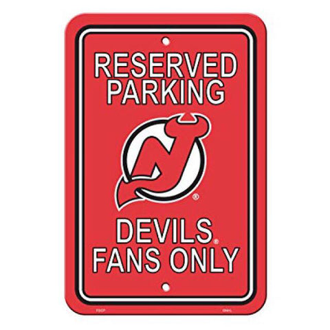 New Jersey Devils Reserved Parking Sign