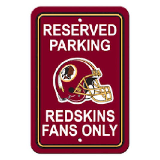 Washington Redskins Reserved Parking Sign
