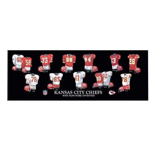 Kansas City Chiefs Legacy Uniform Plaque