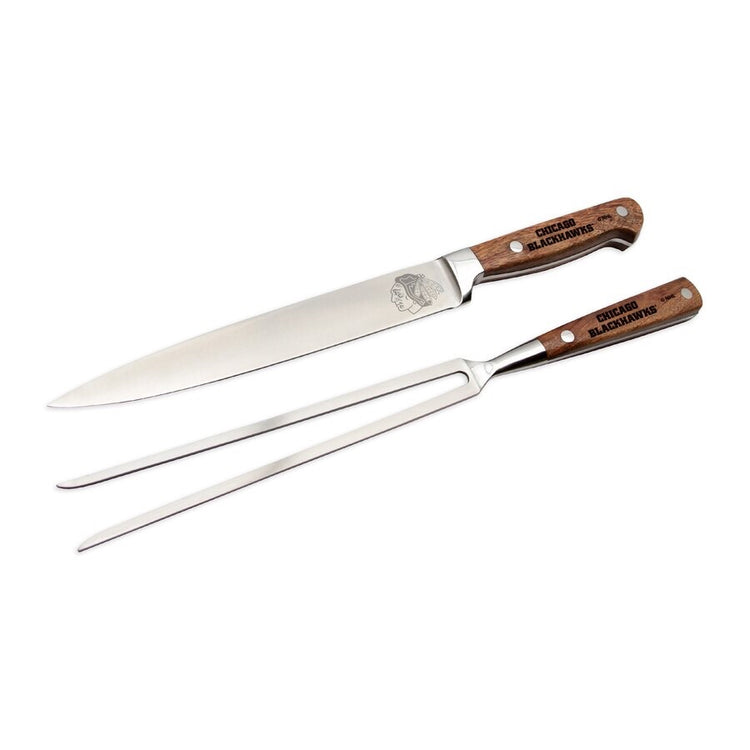 2 Piece Carving Set: Chicago Blackhawks