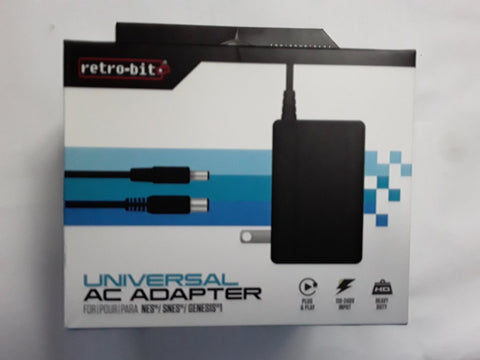 AC Adapter Universal - NES/SNES/ Genesis - Retro-Bit Brand