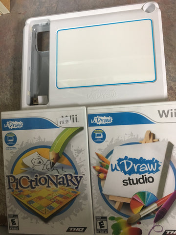 Wii - Wii U-Draw Bundle with U-Draw Studio & Pictionary