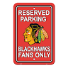 NHL: Chicago Blackhawks Reserved Parking Sign