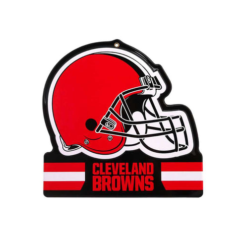 Cleveland Browns Metal Helmet Sign