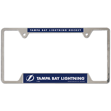Metal License Plate Frame - Tampa Bay Lightning