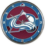 NHL: Colorado Avalanche - Chrome Wall Clock