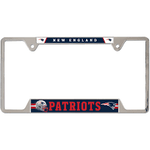 Metal License Plate Frame - New England Patriots