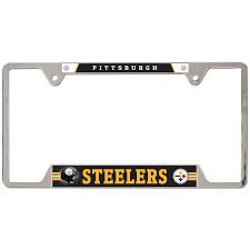 Metal License Plate Frame - Pittsburgh Steelers