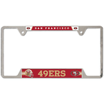 Metal License Plate Frame - San Francisco 49ers