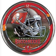 Tampa Bay Buccaneers Chrome Wall Clock