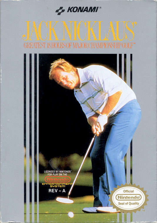 NES- Jack Nicklaus' Greatest 18 Holes of Major Championship Golf ( disc only)