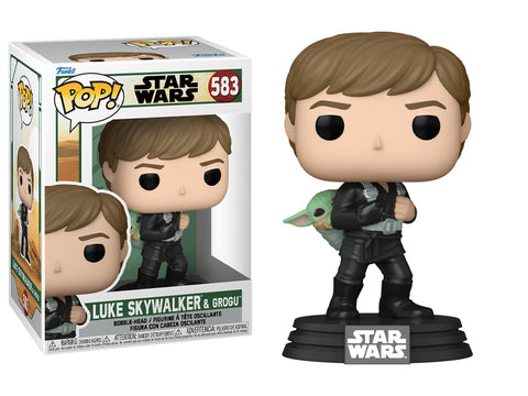 Star Wars: The Book of Boba Fett: Luke Skywalker with Grogu POP! #583