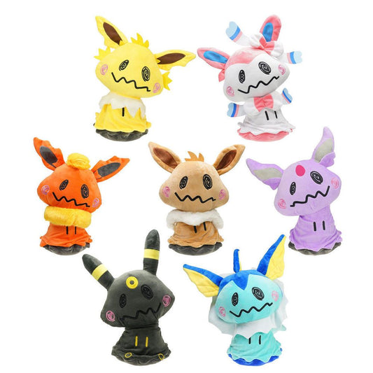 Pokemon: Mimikyu plush hanger 4": Eevee, Espeon, Flareon, Jolteon, Vaporeon,