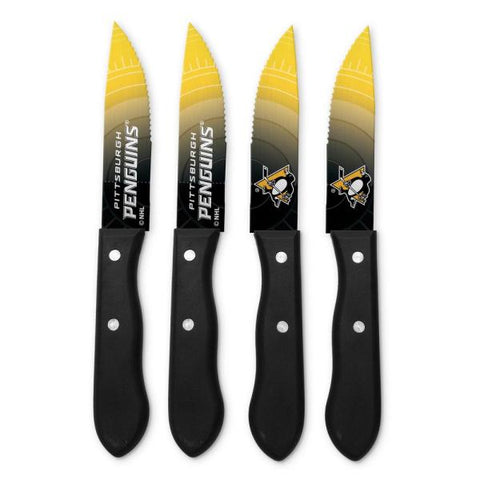 4 Piece Knife Set-Pittsburgh Penguins