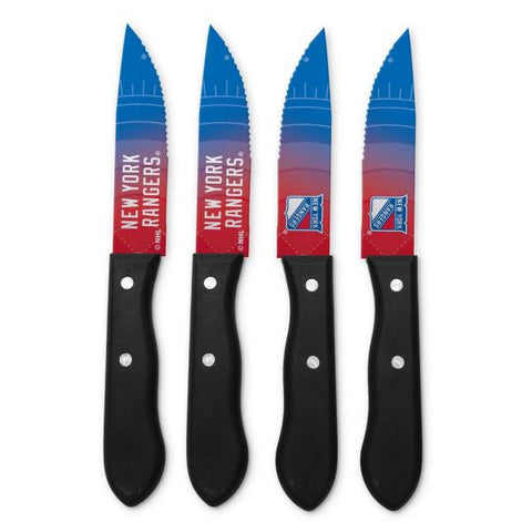 4 Piece  Steak Knife Set-New York Rangers