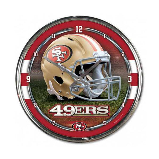 San Francisco 49ers Chrome Wall Clock