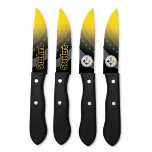 4 Piece Steak Knife Set-Pittsburgh Steelers