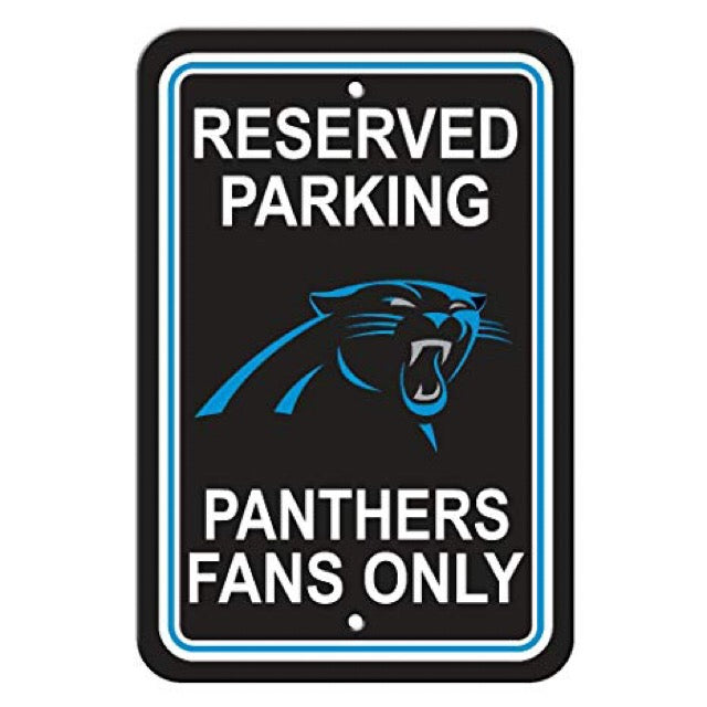 Carolina Panthers Reserved Parking Sign