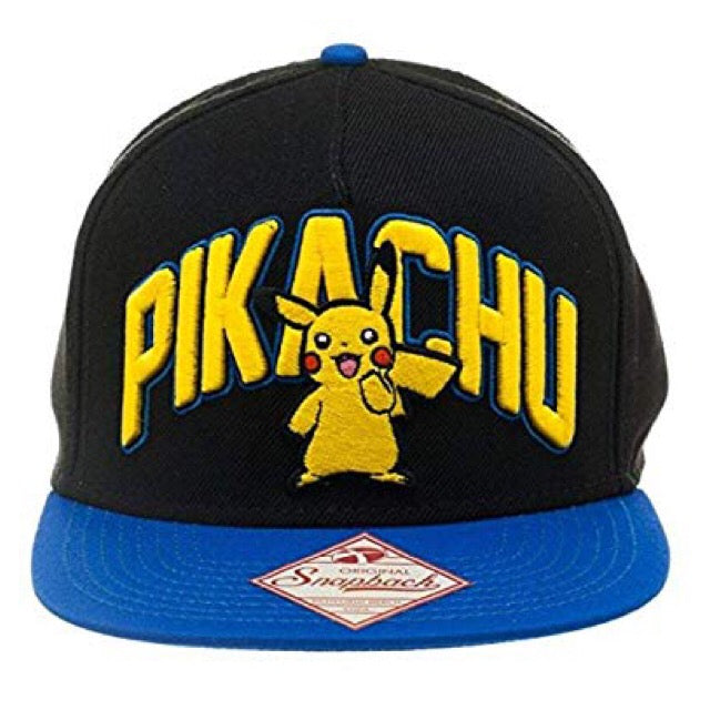 Pikachu Blue Bill Snapback Hat